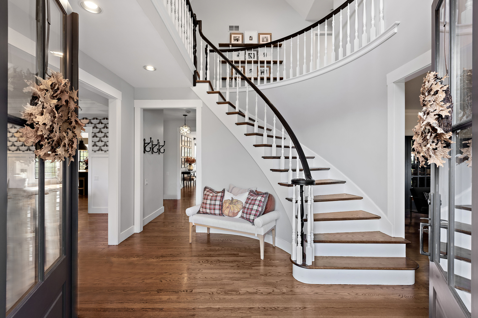 28679 West Heritage Oaks Road Barrington, IL 60010 - Photo 4 of 42 a view of entryway with wooden floor and stairs