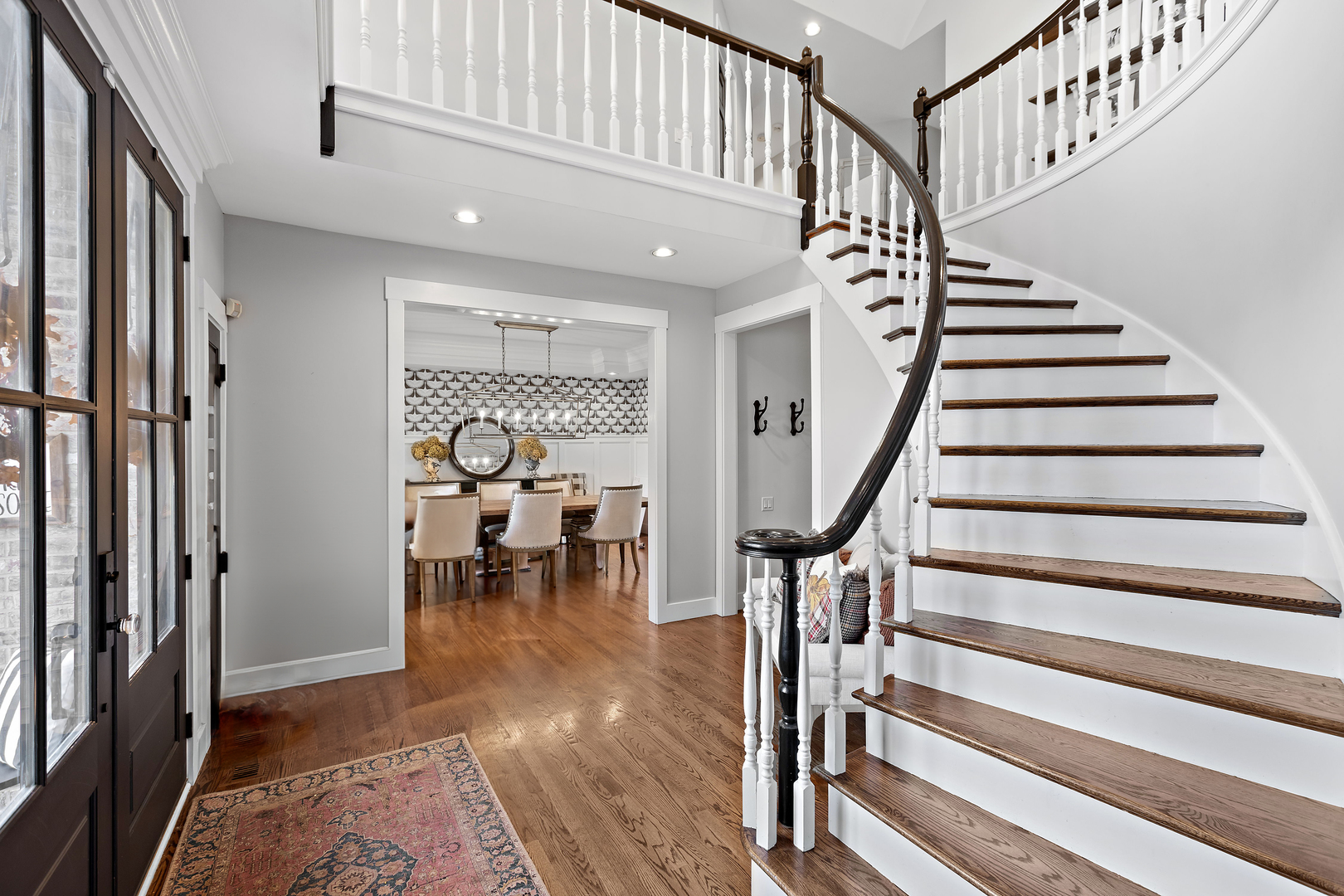 28679 West Heritage Oaks Road Barrington, IL 60010 - Photo 5 of 42 a view of entryway dining room and hall with wooden floor