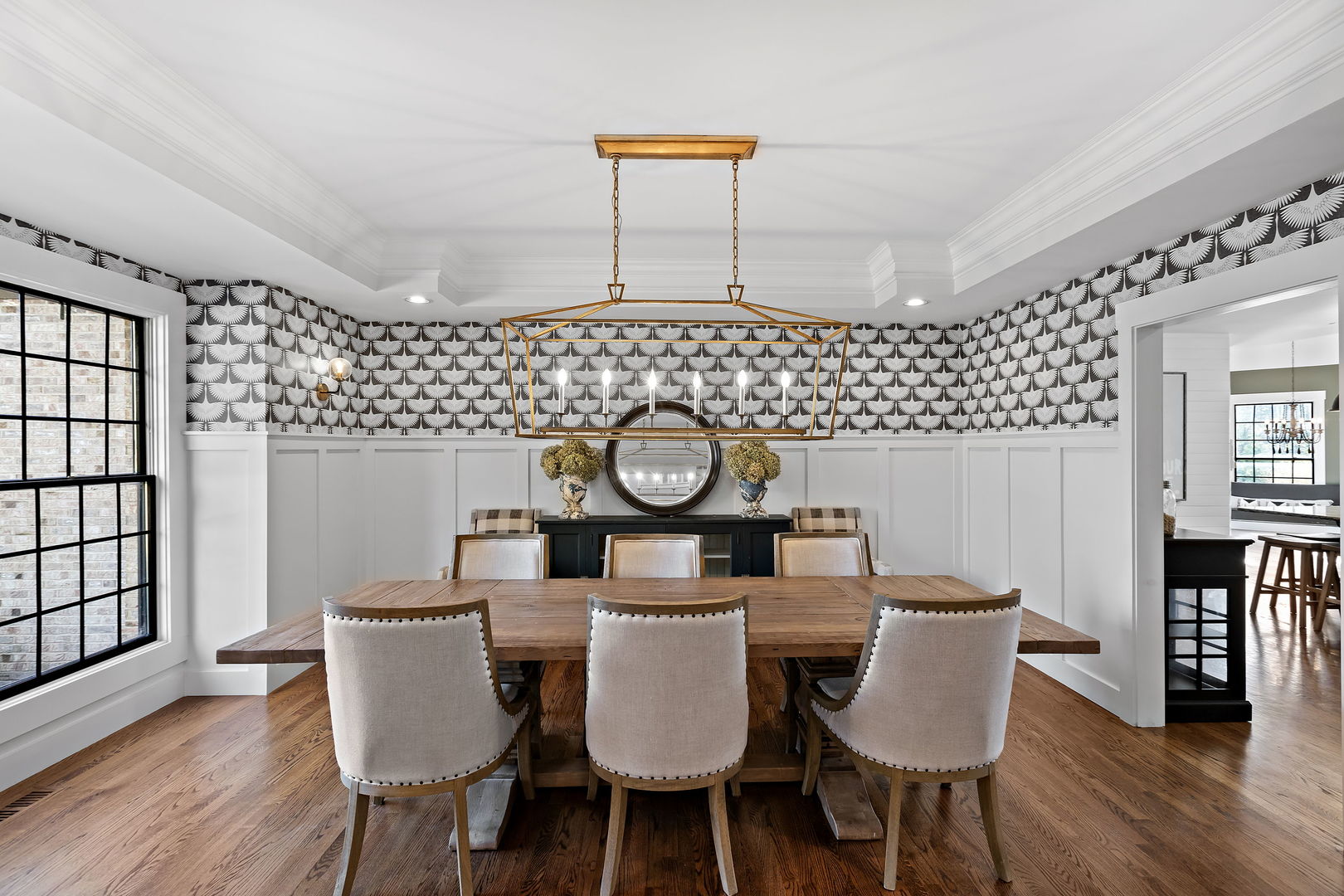 28679 West Heritage Oaks Road Barrington, IL 60010 - Photo 6 of 42 a view of a dining room with furniture window and wooden floor