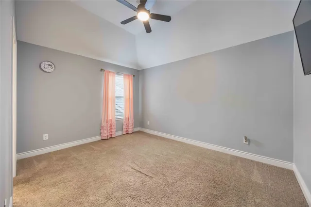 a view of a livingroom with a flat screen tv