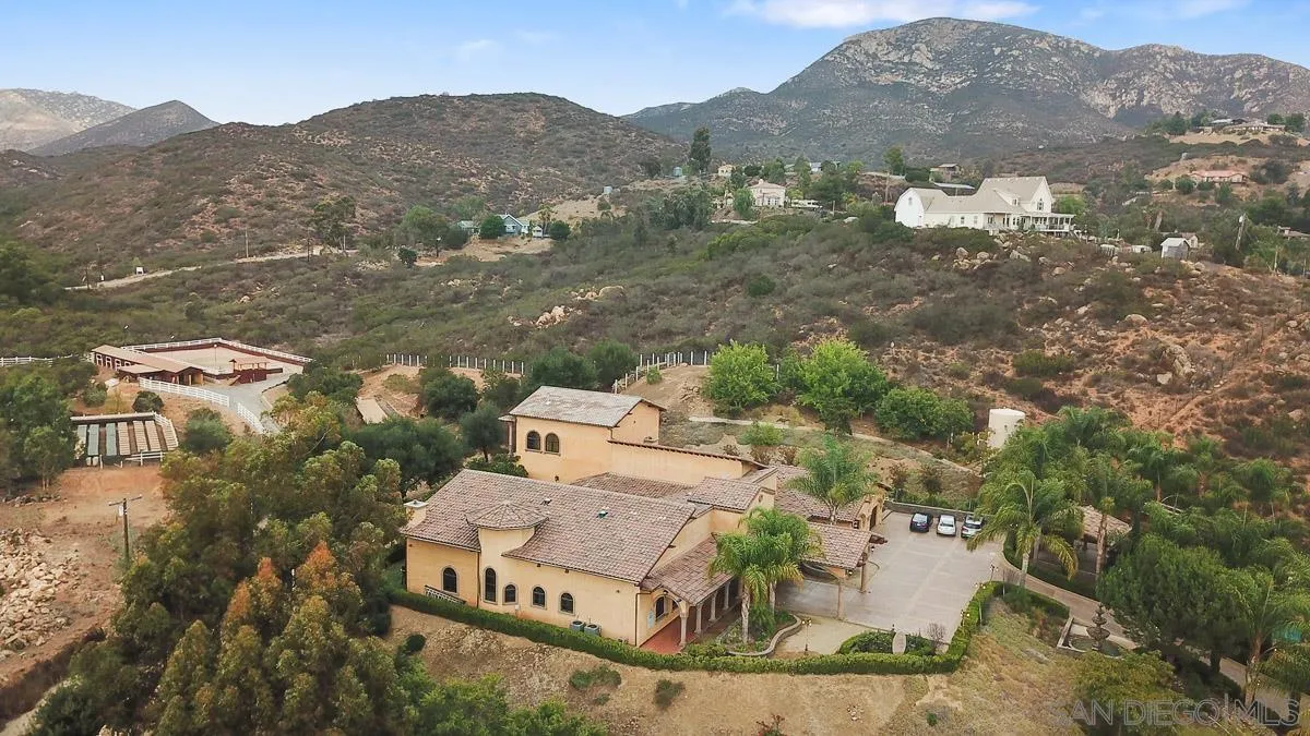 14545 Highway 67 Poway, CA 92064 - Photo 56 of 58 an aerial view of a house with a mountain