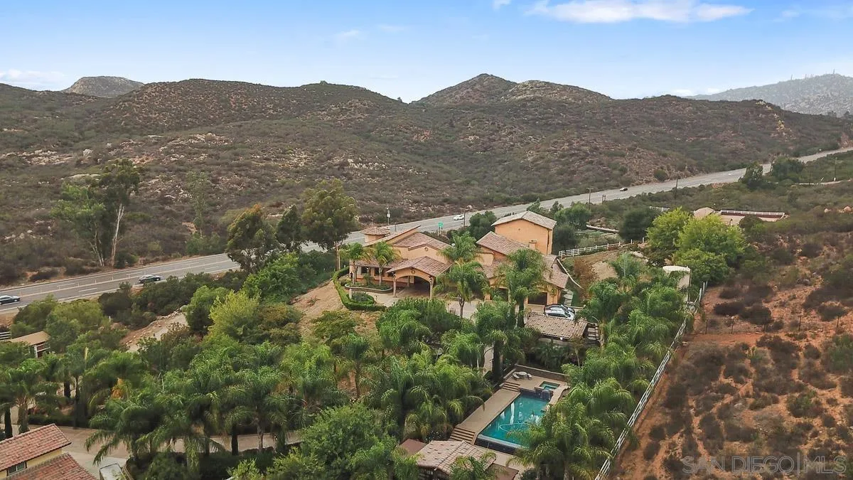 14545 Highway 67 Poway, CA 92064 - Photo 57 of 58 an aerial view of houses covered in trees
