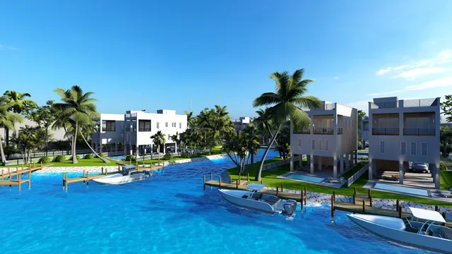 a view of a park with slide