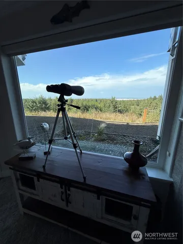 a view of workspace with wooden floor