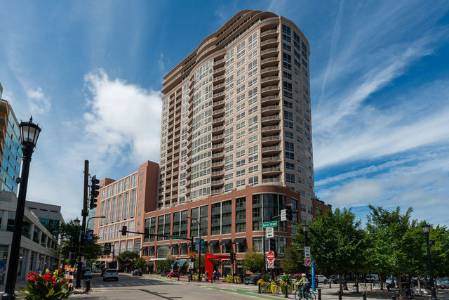 a front view of a building