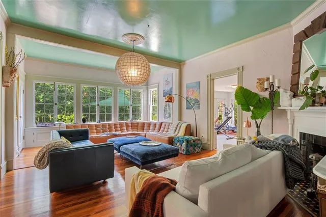 a kitchen with stainless steel appliances kitchen island granite countertop a sink and cabinets