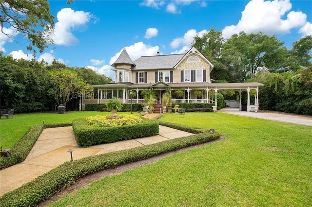 front view of a house with a porch