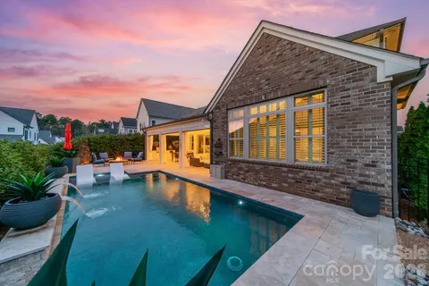 a view of a house with sitting area