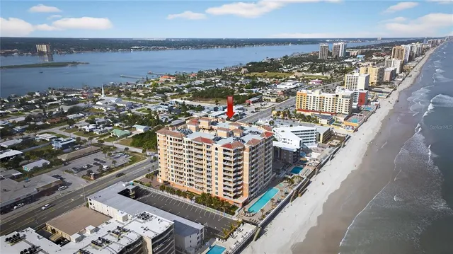 an aerial view of city