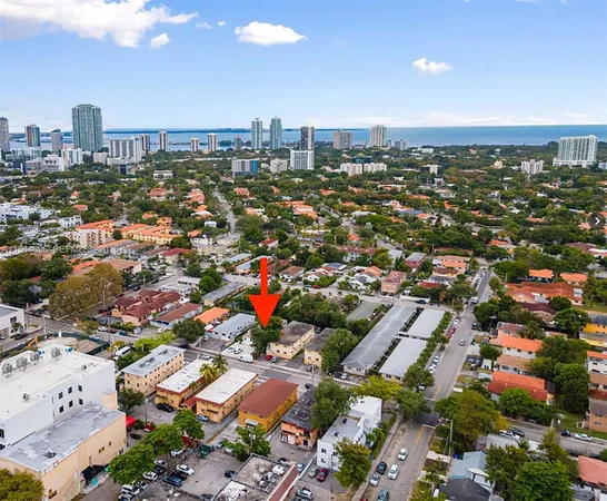 an aerial view of a city