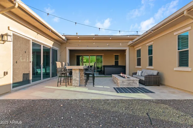 a view of a city with mountains in the background