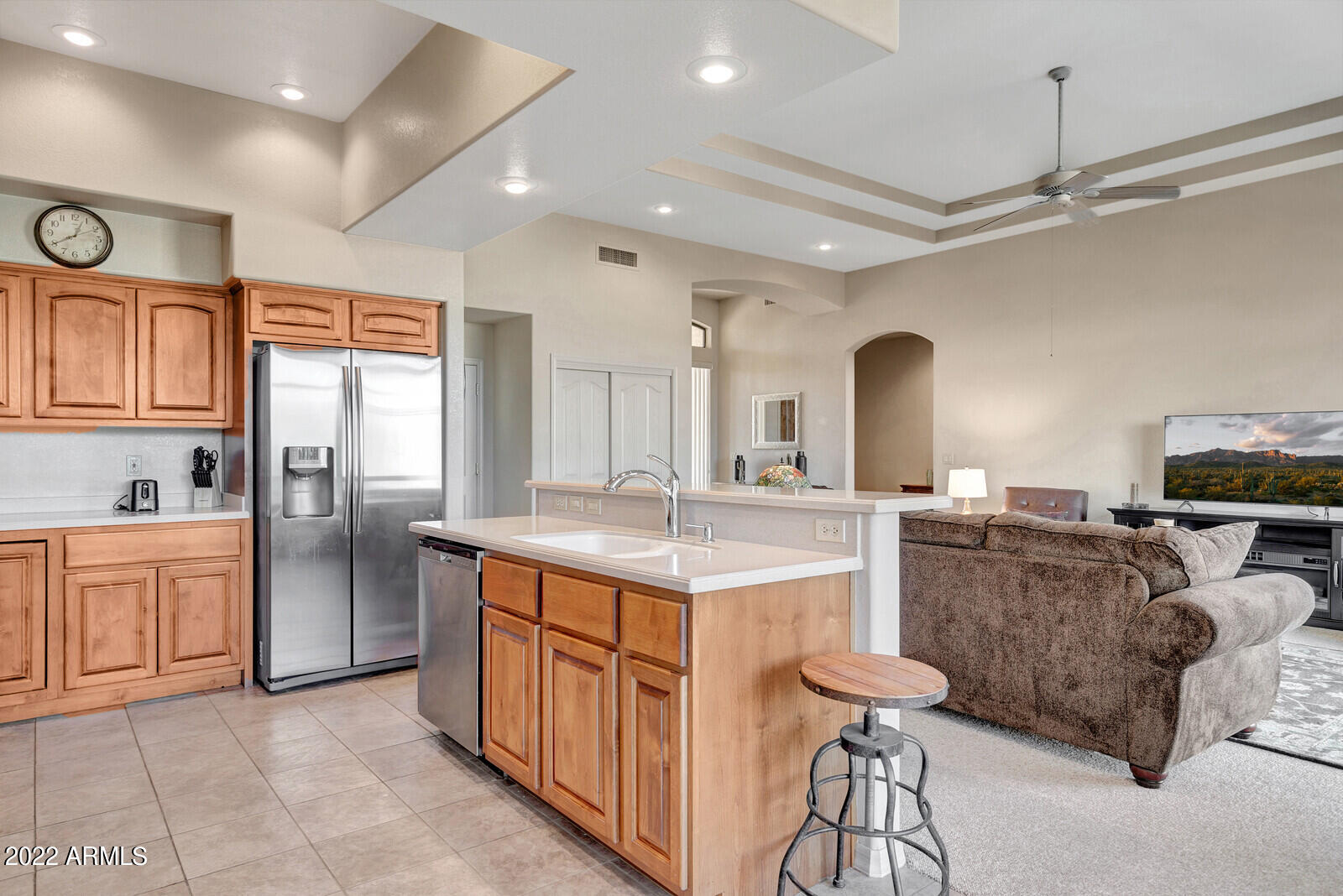 25615 North Sago Drive Rio Verde, AZ 85263 - Photo 9 of 63 Open Kitchen to Living Room