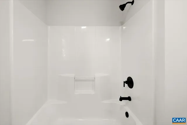 a bathroom with a tub