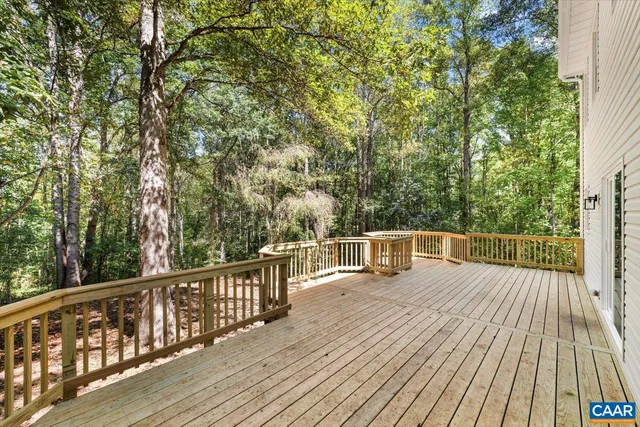a view of outdoor space with wooden deck