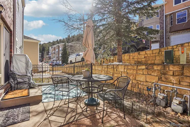 a brick building with a large windows