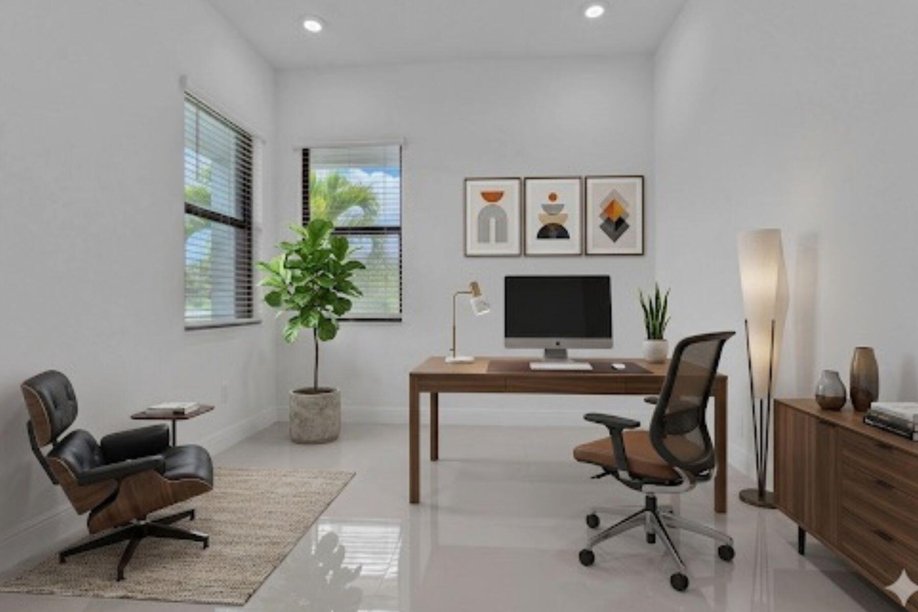 5501 Santa Rosa Lane Westlake, FL 33470 - Photo 13 of 31 a work room with furniture and a potted plant