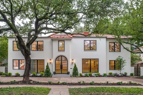 a front view of a house