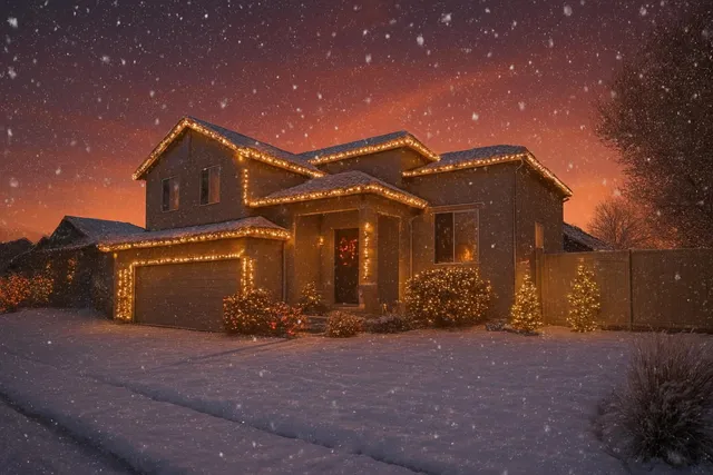 a front view of a house