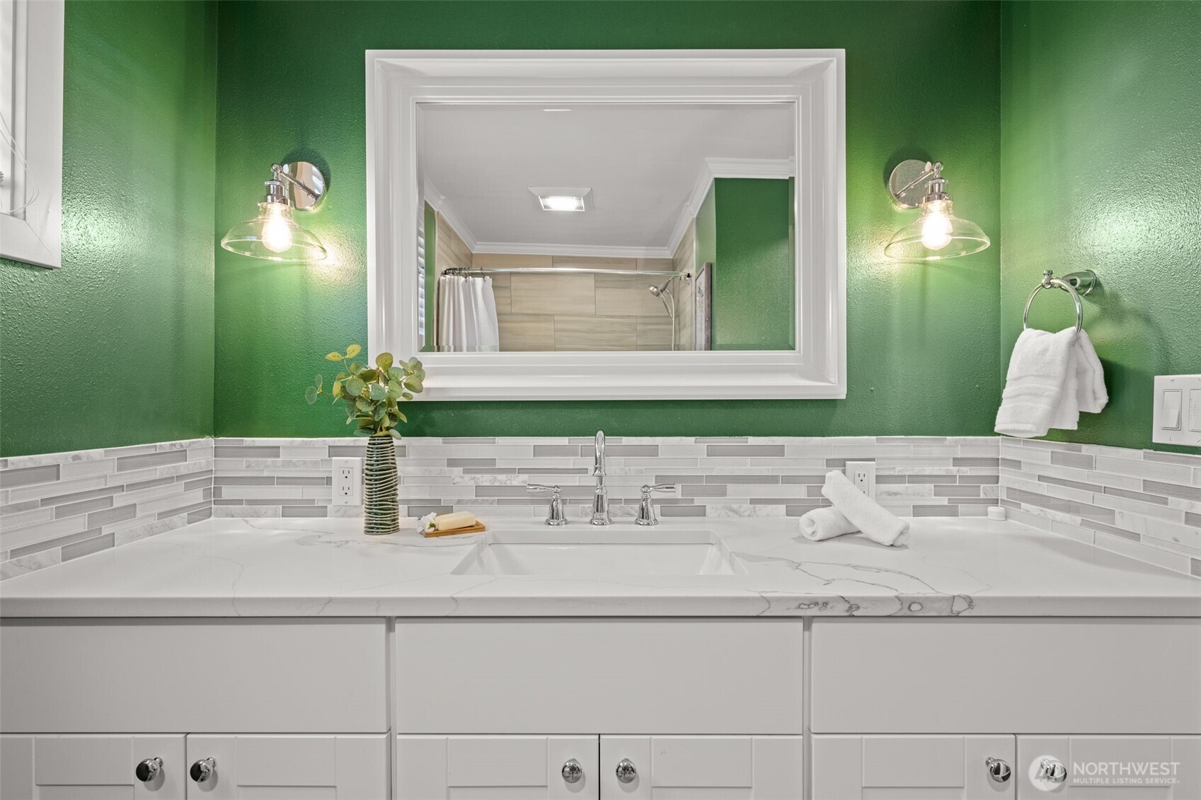 1928 Virginia Avenue Everett, WA 98201 - Photo 19 of 40 a bathroom with a sink and a mirror