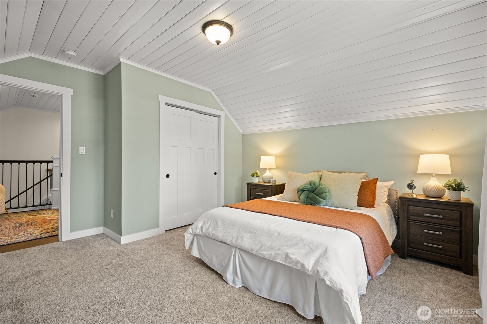 1928 Virginia Avenue Everett, WA 98201 - Photo 25 of 40 a bedroom with a bed and a lamp on dresser