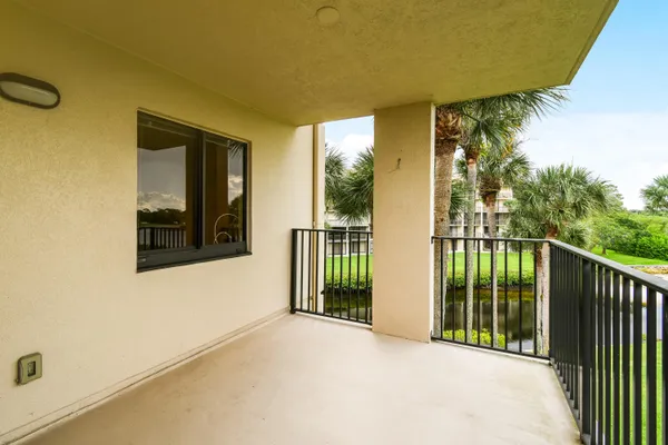 a view of a balcony