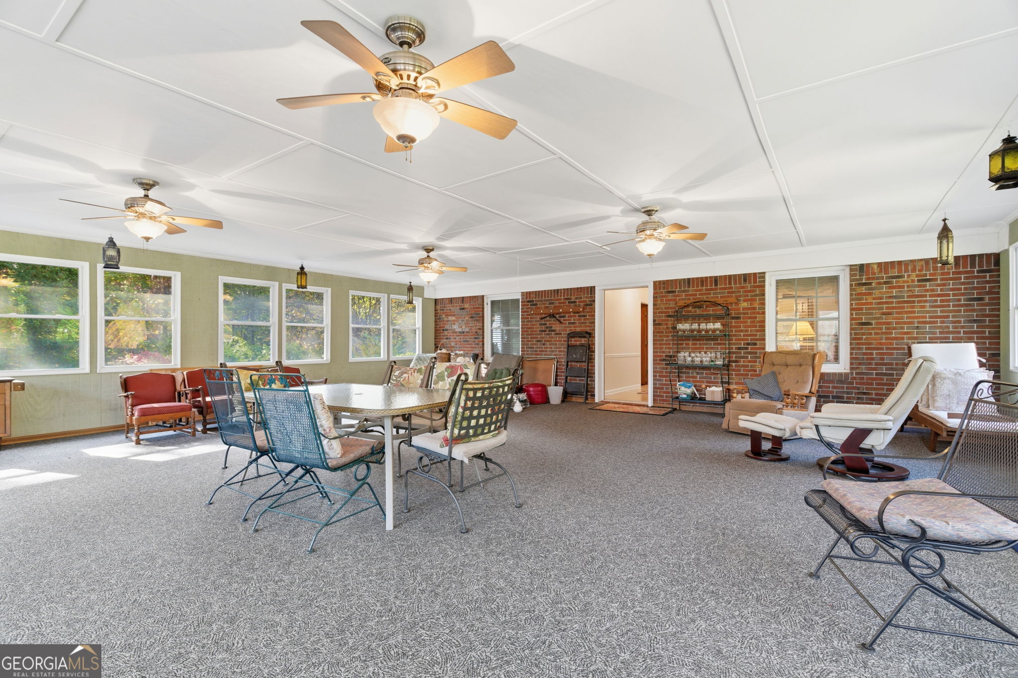 91 Almond Road LaGrange, GA 30241 - Photo 25 of 46 a view of a livingroom with furniture and a large window
