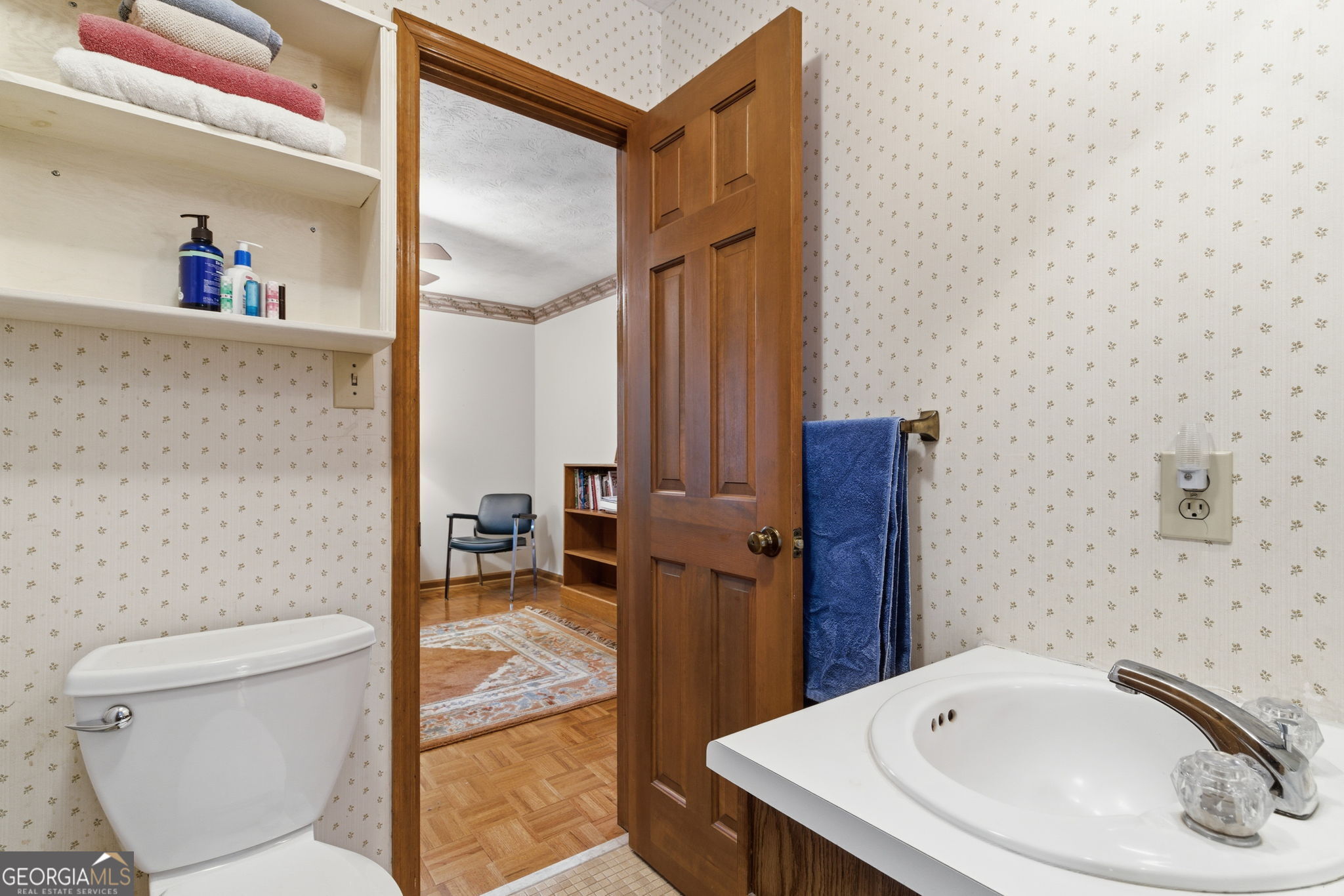 91 Almond Road LaGrange, GA 30241 - Photo 27 of 46 a bathroom with a sink a toilet and shower