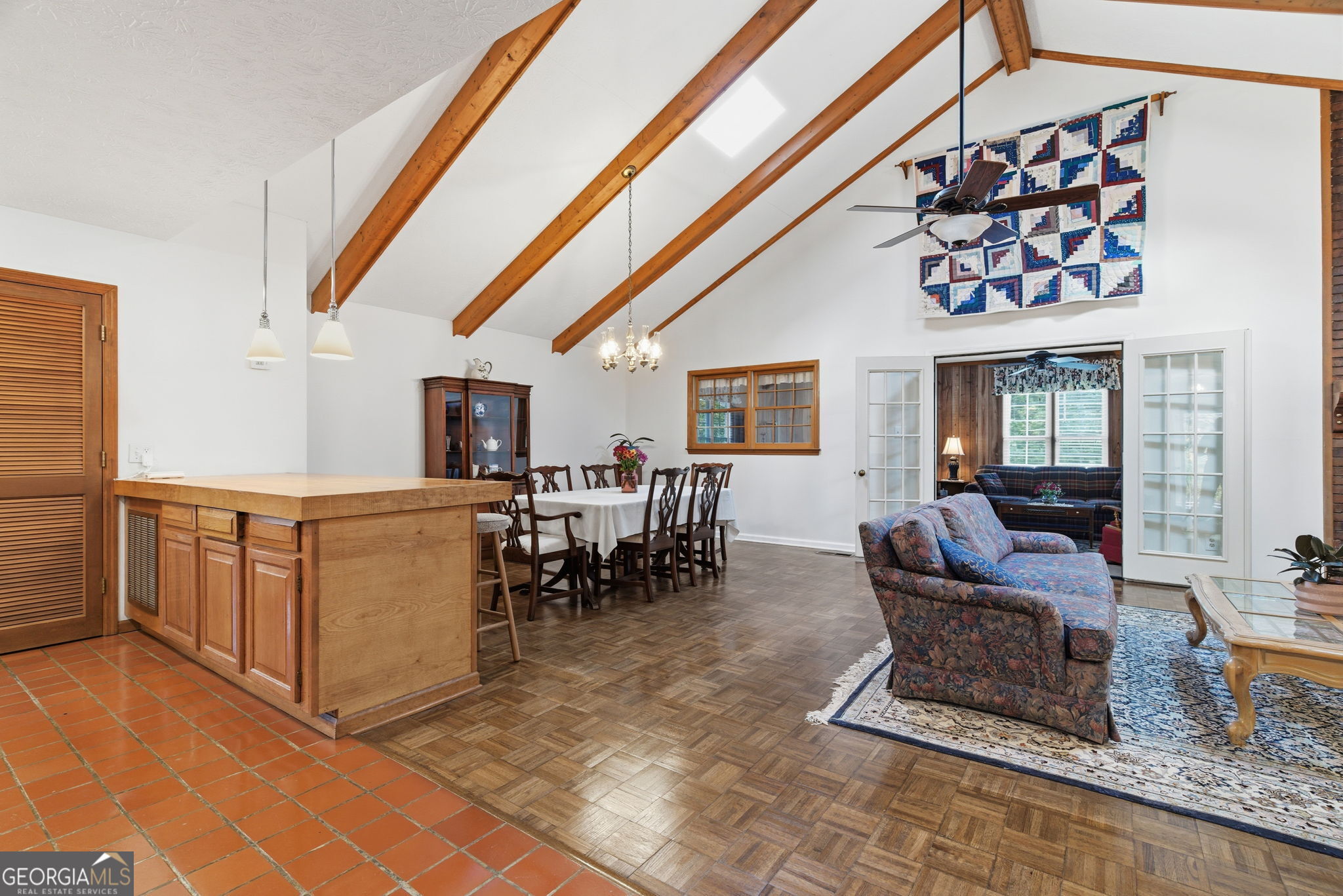 91 Almond Road LaGrange, GA 30241 - Photo 4 of 46 a living room with furniture a dining table and a large window