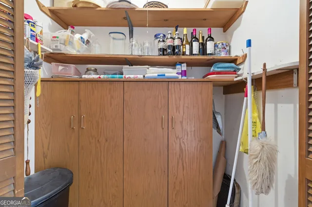 a view of storage and utility room