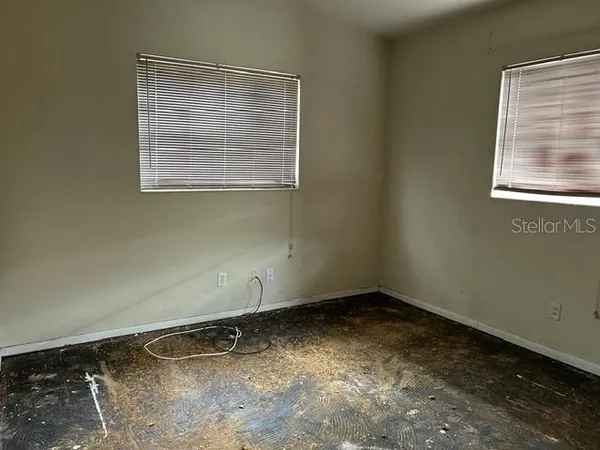 a view of a room with window