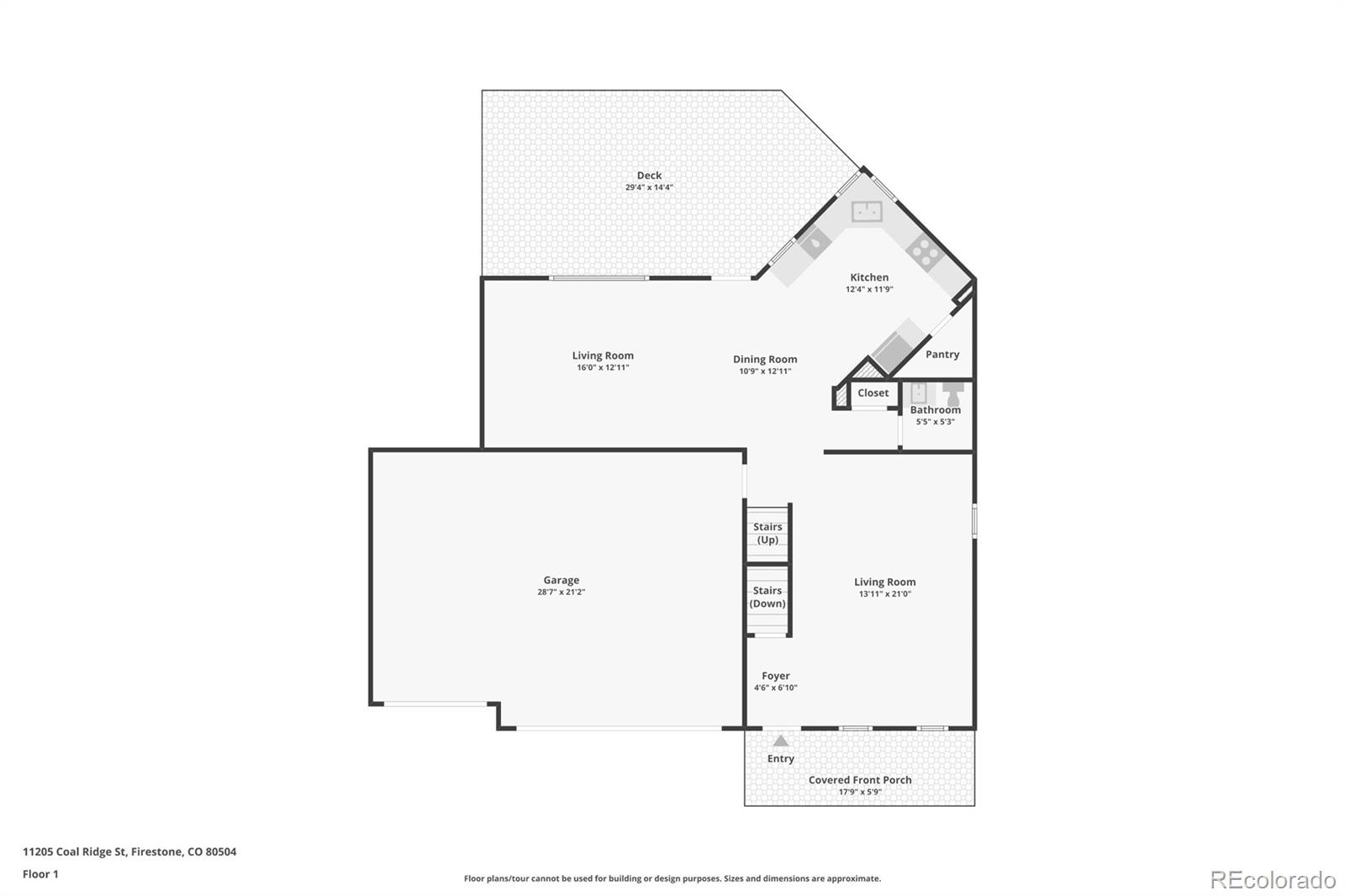 11205 Coal Ridge Street Firestone, CO 80504 - Photo 37 of 40 a picture of a floor plan
