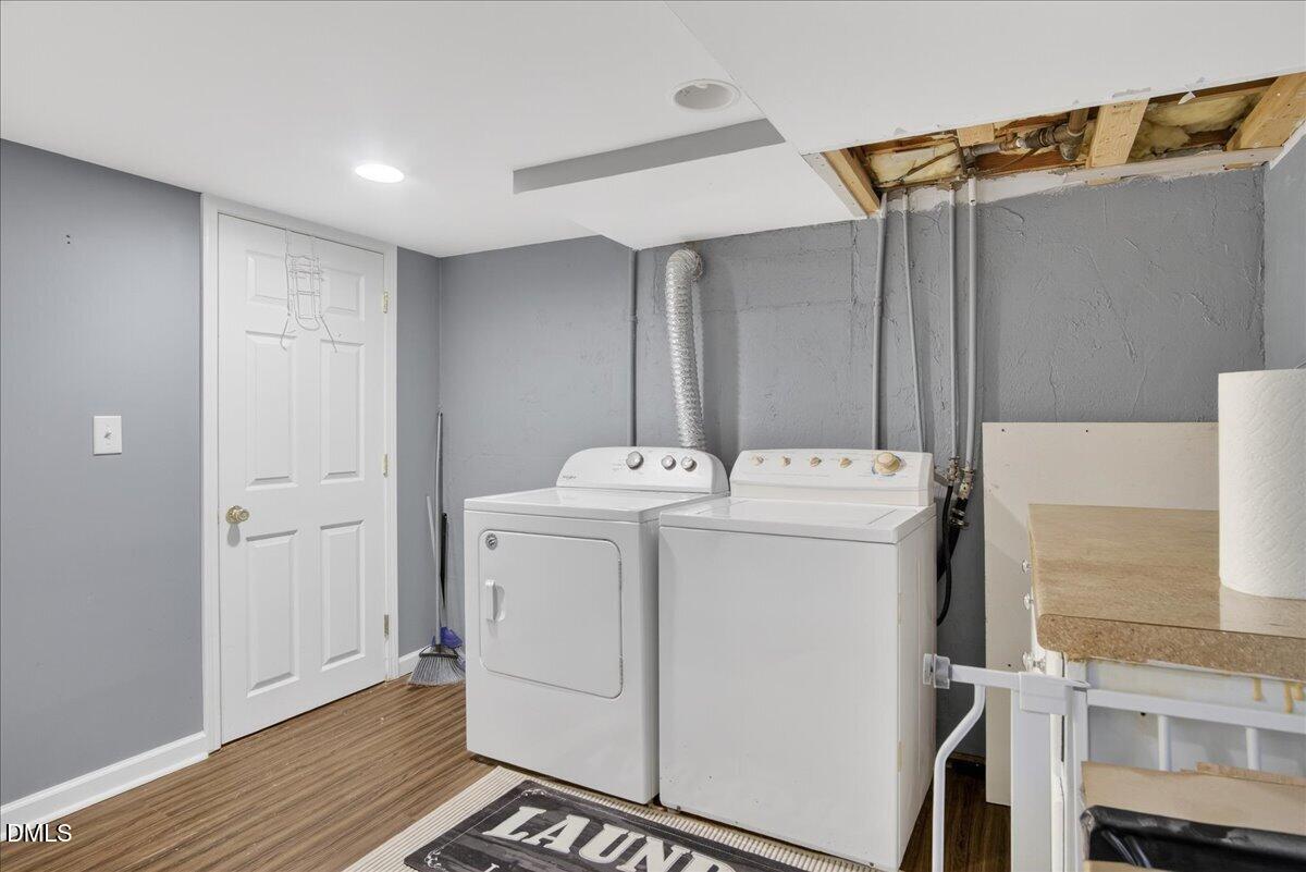 2118 Nutbush Road Henderson, NC 27537 - Photo 28 of 61 a utility room with dryer and washer