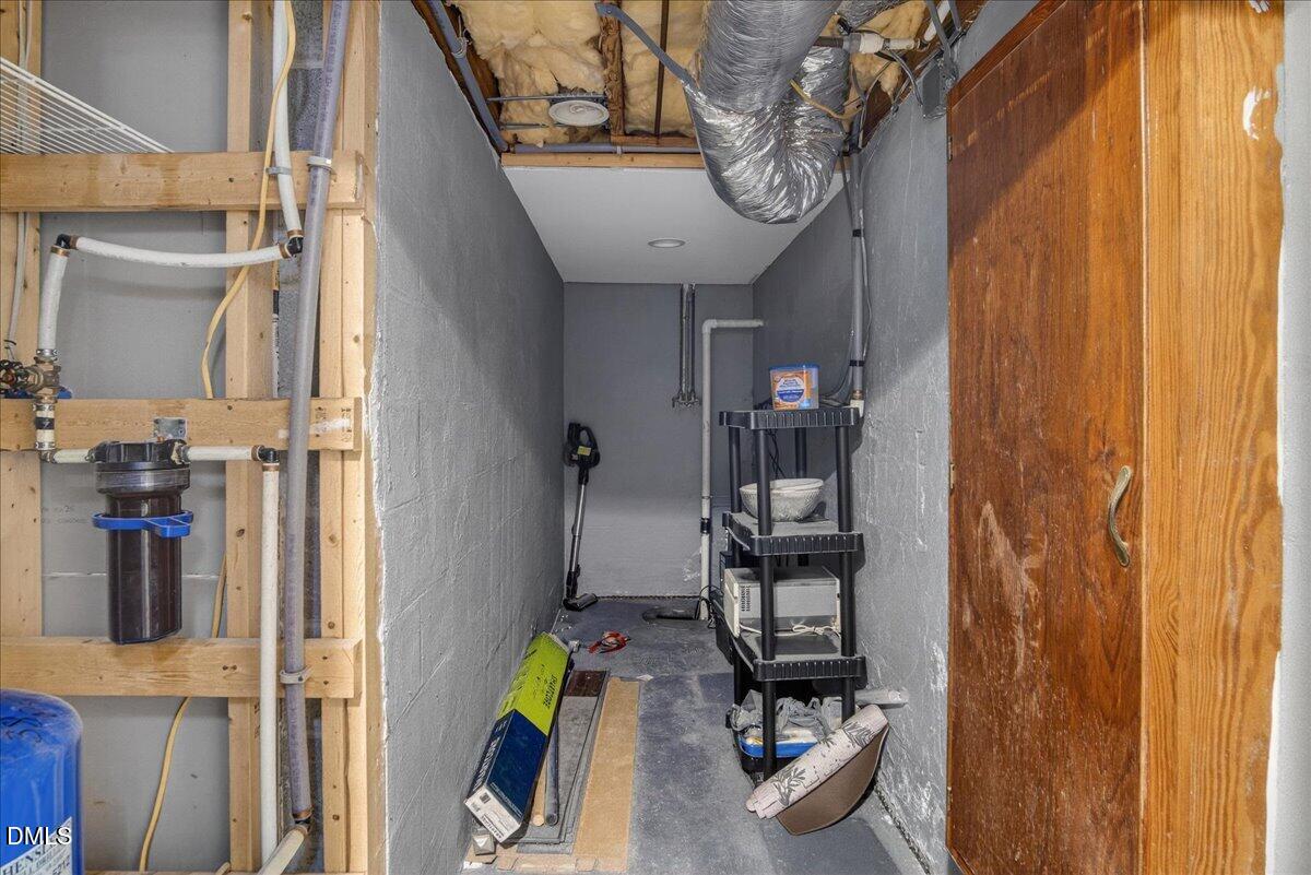 2118 Nutbush Road Henderson, NC 27537 - Photo 40 of 61 a view of walk in closet with clothes and shoes
