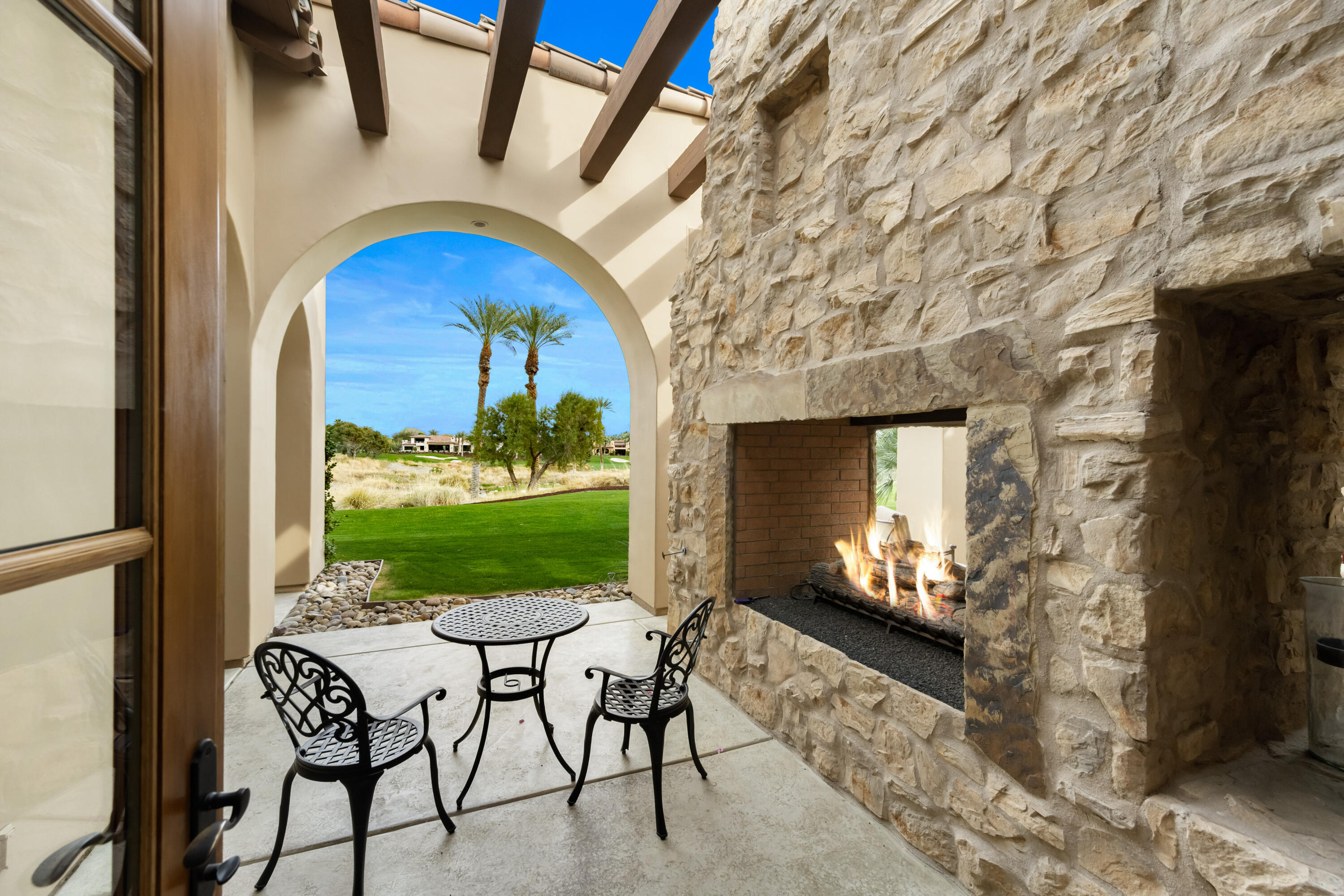 52844 Via Dona La Quinta, CA 92253 - Photo 31 of 46 a view of an outdoor space patio swimming pool and a yard