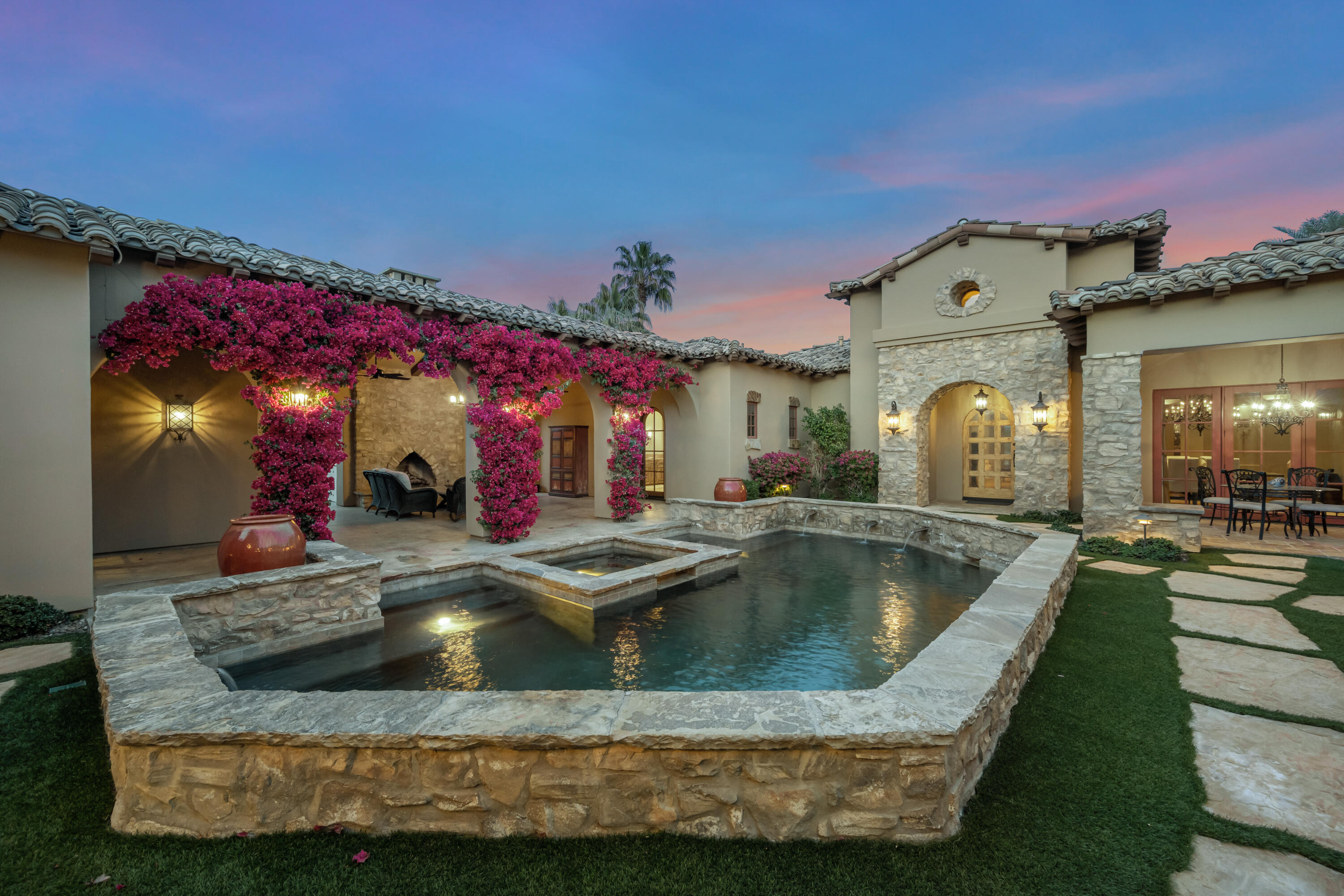 52844 Via Dona La Quinta, CA 92253 - Photo 4 of 46 a view of swimming pool with outdoor seating