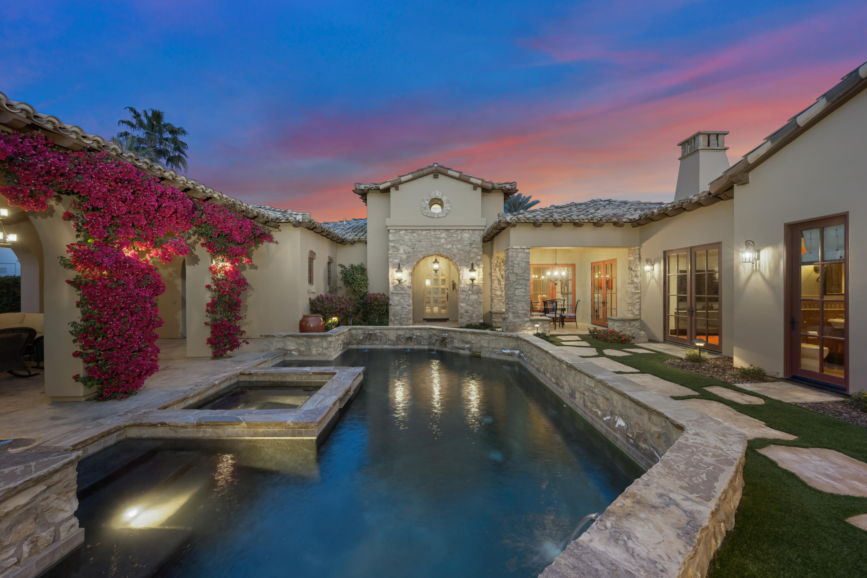 52844 Via Dona La Quinta, CA 92253 - Photo 6 of 46 a swimming pool with outdoor seating and yard