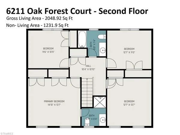 $455,995 | 6211 Oak Forest Court, Summerfield, NC 27358