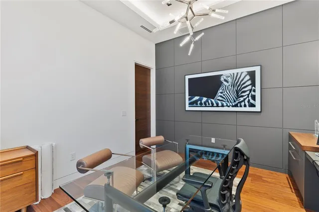 a room with furniture and a window