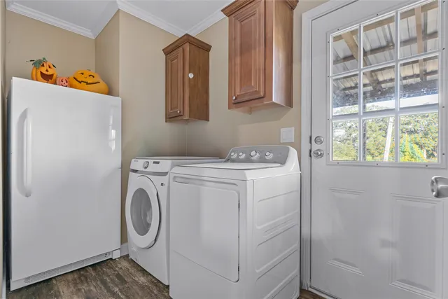a view of balcony with wooden floor and fence