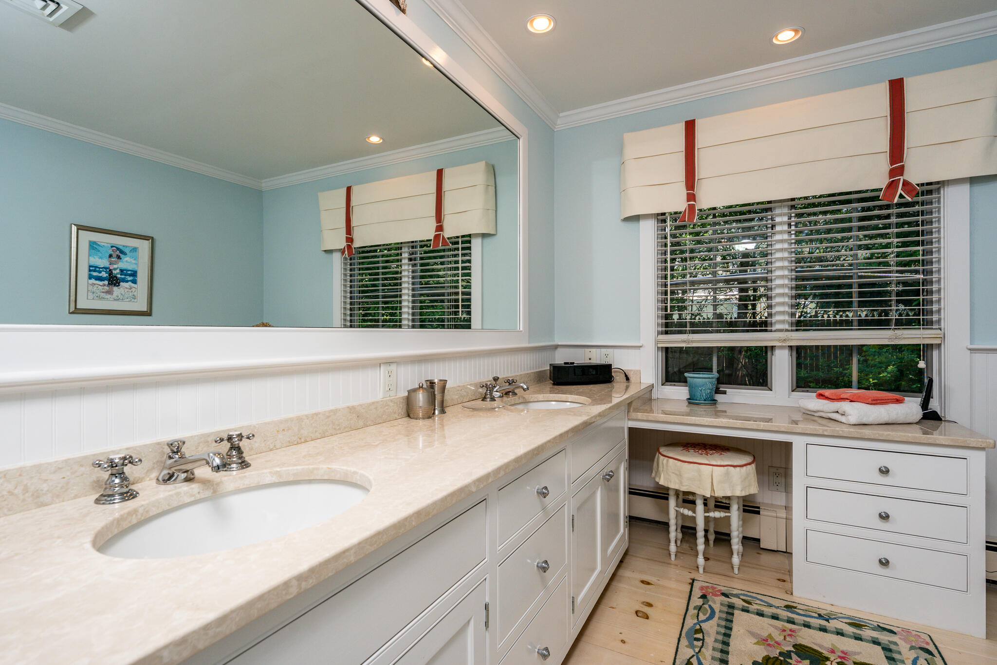 46 Great Bay Road Osterville, MA 02655 - Photo 21 of 54 a bathroom with a sink double vanity and a window