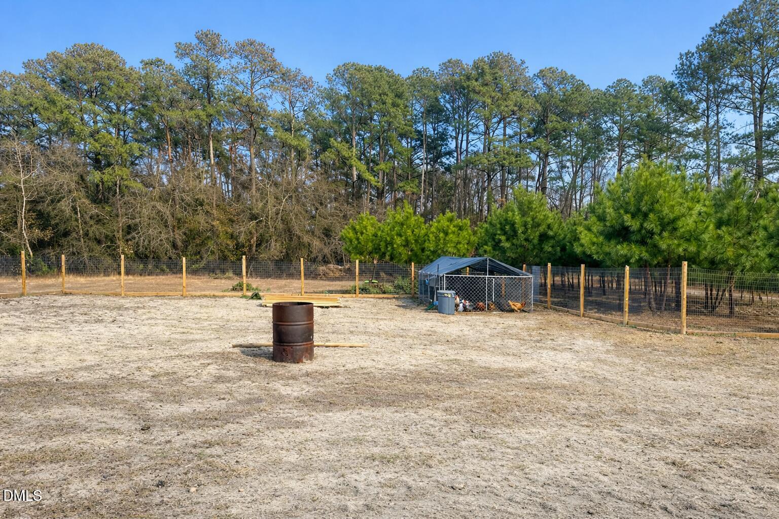 829 Shaw's Pond Road Four Oaks, NC 27524 - Photo 26 of 26 a backyard of a house with lots of green space