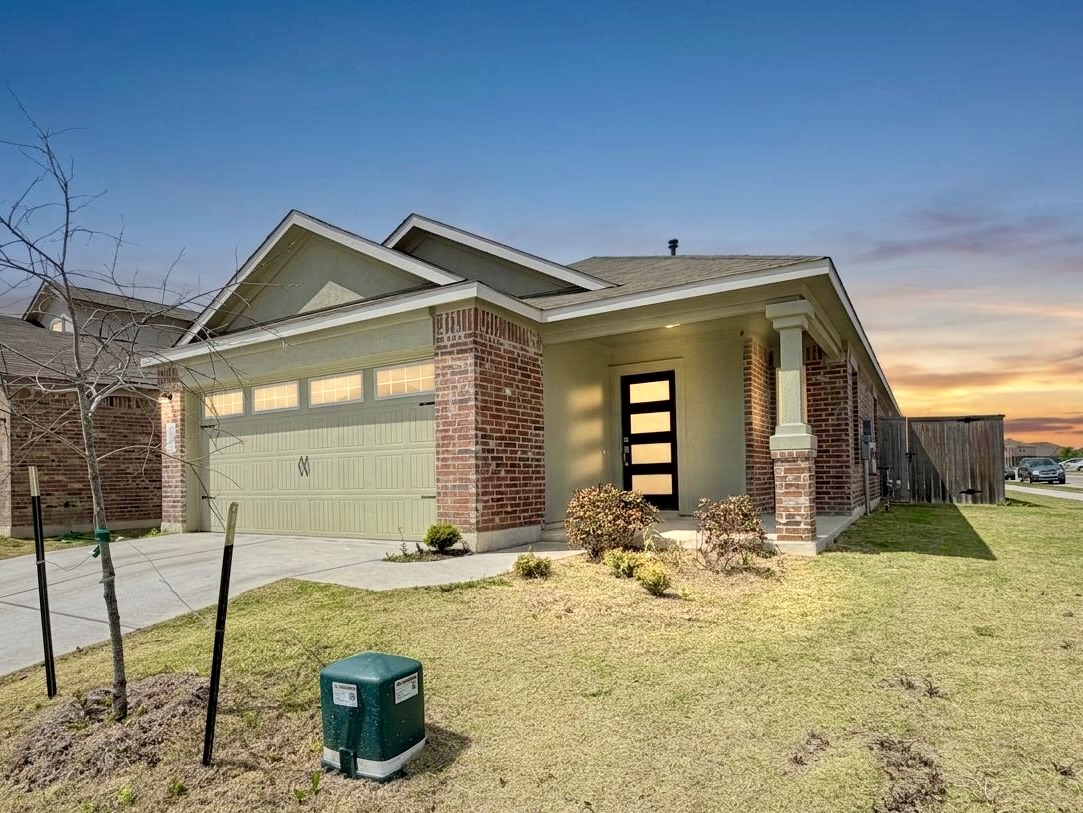 a front view of a house