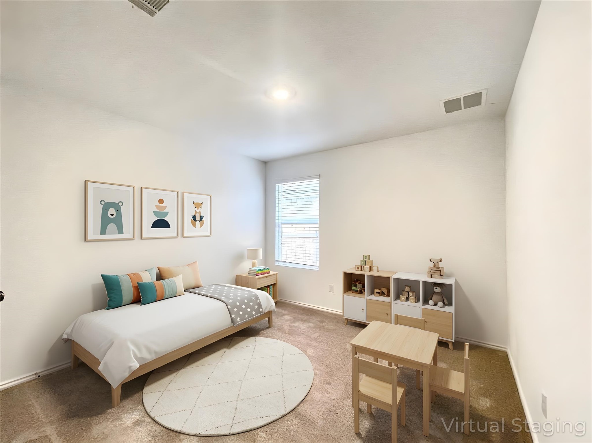 305 Milliner Loop Hutto, TX 78634 - Photo 26 of 36 a bedroom with a bed and wooden floor