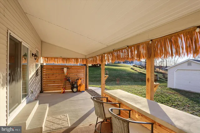 a view of an empty room