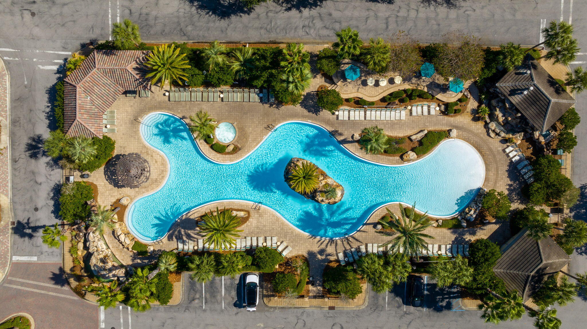 223 Grand Key Loop East Destin, FL 32541 - Photo 55 of 75 Aerial View of Pool Complex