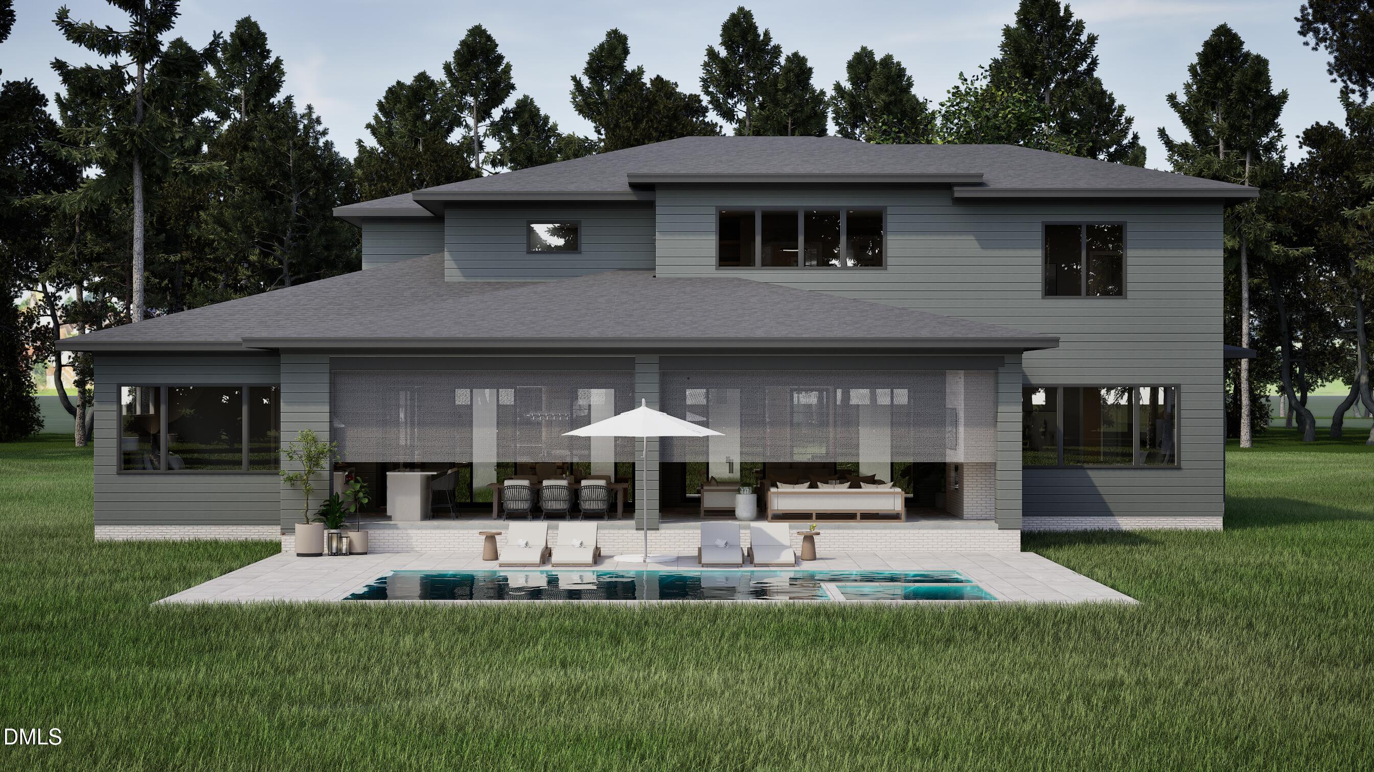 421 Shinleaf Pond Trail Raleigh, NC 27614 - Photo 3 of 12 Back Elevation2