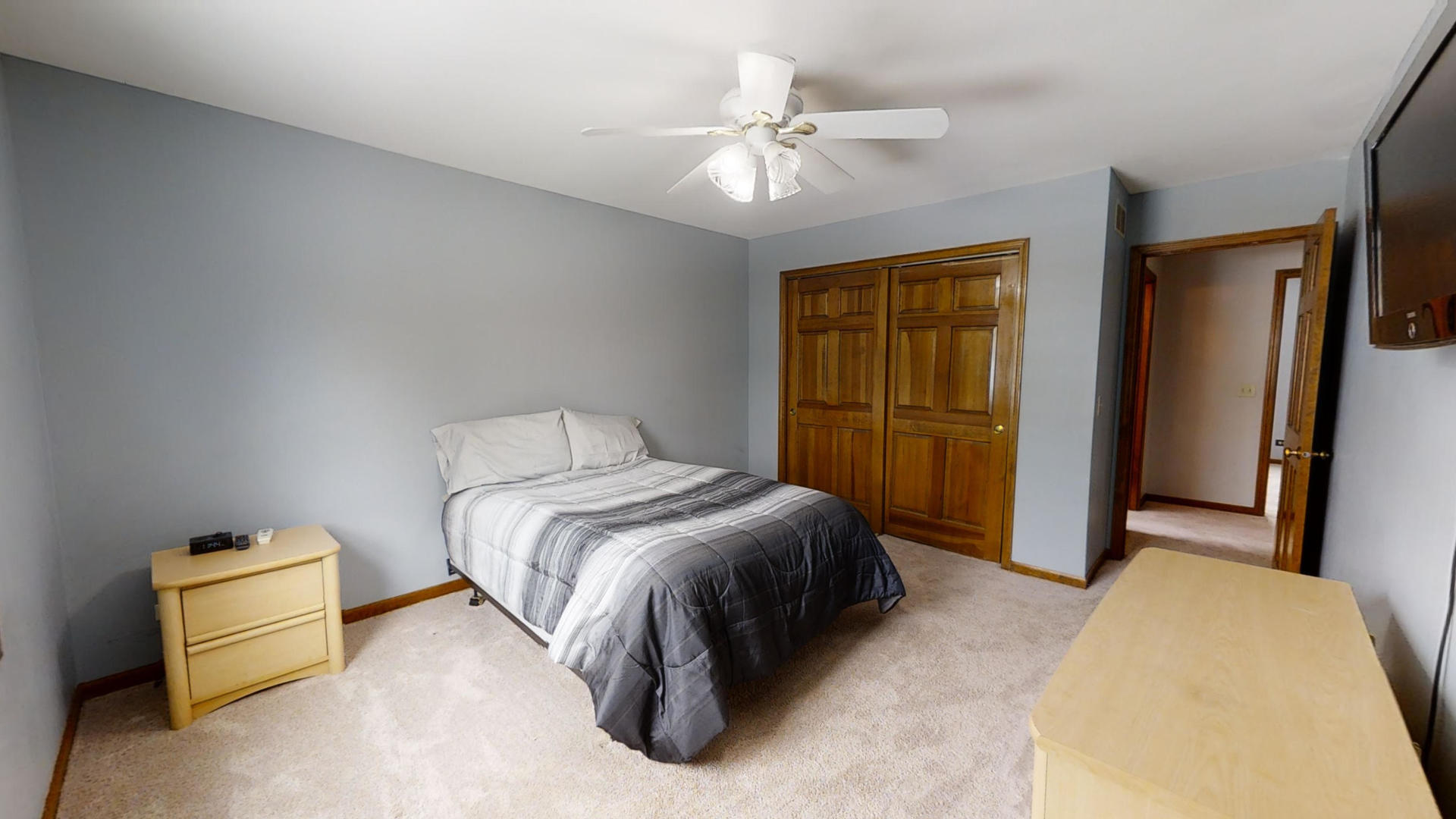 1948 Slippery Rock Road Naperville, IL 60565 - Photo 42 of 61 a bedroom with a bed and a refrigerator
