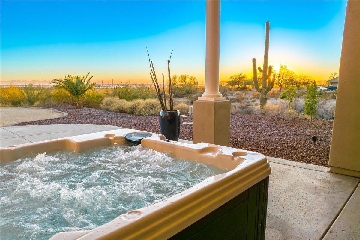 412 East Yearling Road Phoenix, AZ 85085 - Photo 39 of 51 a view of a swimming pool with a lake from a window