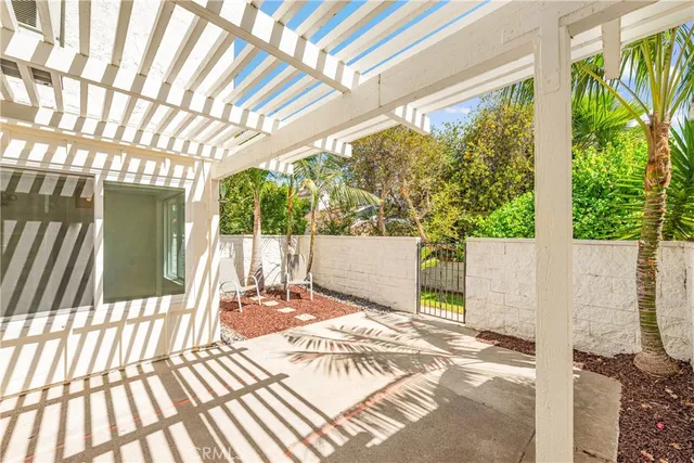 an aerial view of residential building with parking space