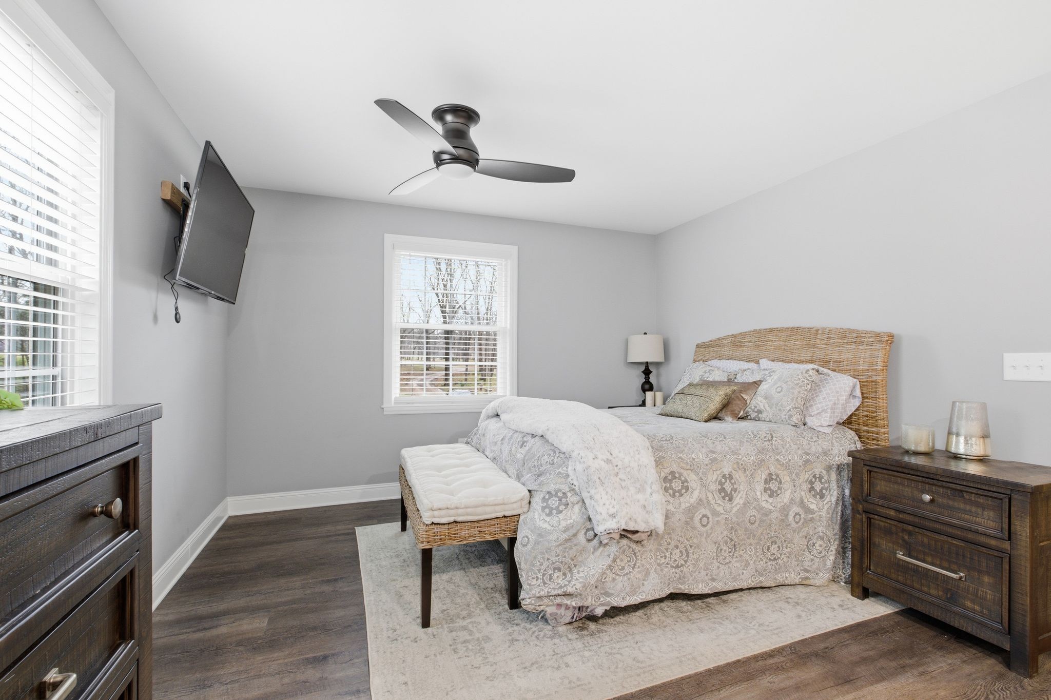 4708 Hessey Road Mount Juliet, TN 37122 - Photo 11 of 44 a bedroom with a bed and a flat screen tv
